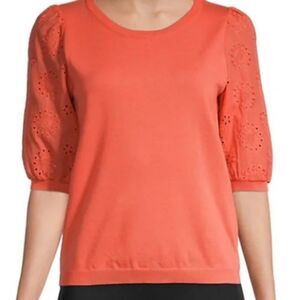 Nanette Lepore Women's Coral Puff Sleeve Blouse